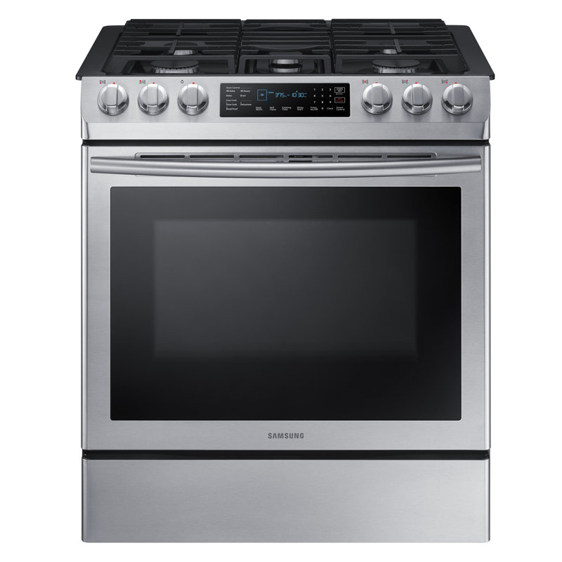 Samsung 30" 5.8 cu. ft. Smart Slidein Gas Range with Convection and